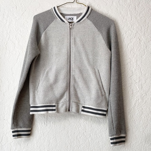 Jack by BB Dakota Grey Zip Up Sports Style Jacket - Picture 1 of 7